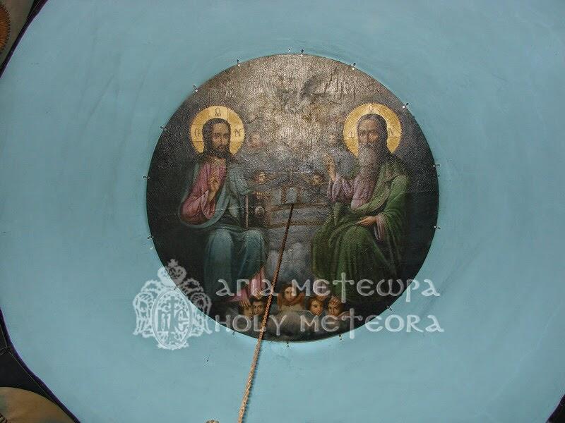 Ιερά Μονή Αγίας Τριάδος τοιχογραφία