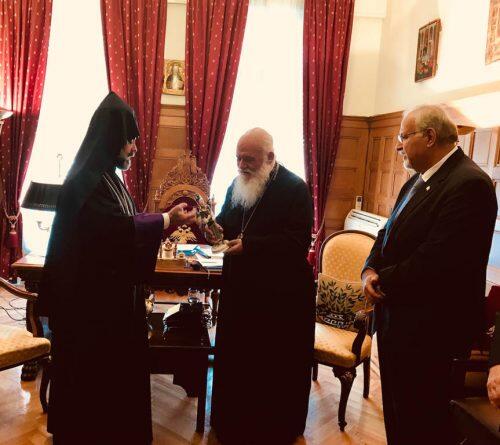 Ο Αρχιεπίσκοπος συναντήθηκε με τον Μητροπολίτη Ορθοδόξων Αρμενίων Ελλάδας