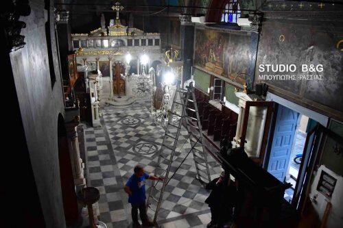 Ναύπλιο: Ξεκίνησαν οι εργασίες ανακαίνισης στον Άγιο Σπυρίδωνα