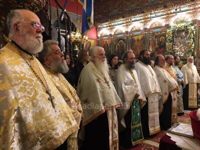 Πλήθος πιστών στο Μέγα Εσπερινό Παμμεγίστων Ταξιαρχών στη Τρίπολη 