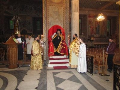 H Αρχιερατική Θεία Λειτουργία για τους αποδήμους Λευκαδίους και Ιθακησίους της Αττικής