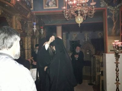 Ρασοφορία νέου Μοναχού στη Μονή Αγίου Γεωργίου Μαυρομματίου
