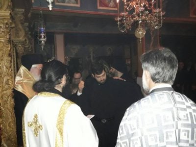 Ρασοφορία νέου Μοναχού στη Μονή Αγίου Γεωργίου Μαυρομματίου