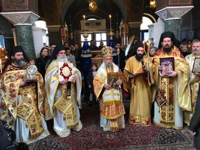 Κυριακή της Ορθοδοξίας: Κοσμοπλημμύρα στον Άγιο Αχίλλιο