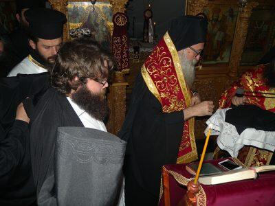 Μονή Κουδουμά: Χειροθετήθηκε Δόκιμος Μοναχός ο Αλέξανδρος Βιολάκης