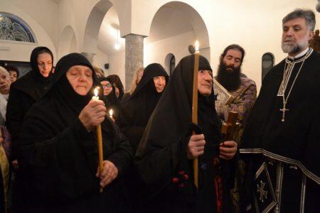 Κουρά Μοναχής Αικατερίνης στην Μονή Παναγίας Μυρτιδιωτίσσης Πάλιουρα
