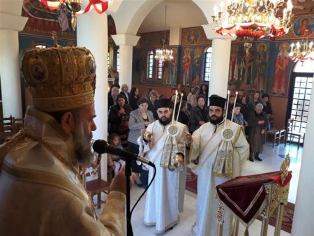 Εορτή των αγίων και ενδόξων νεοφανών μαρτύρων Ραφαήλ, Νικολάου και Ειρήνης στη Μητρόπολη Θεσσαλιώτιδος