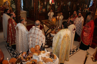 Ο Κιλκισίου Εμμανουήλ στον Ιερό Ναό Αγίου Γεωργίου Γιαννιτσών
