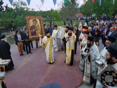 Τρίκαλα: Τίμησαν την Παναγία «Πορταΐτισσα» στον Ιερό Ναό Αγίου Νεκταρίου