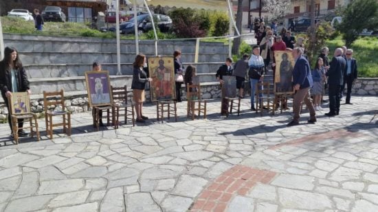 Θεία Λειτουργία και Λιτάνευση Εικόνων στο Σπήλαιο Γρεβενών
