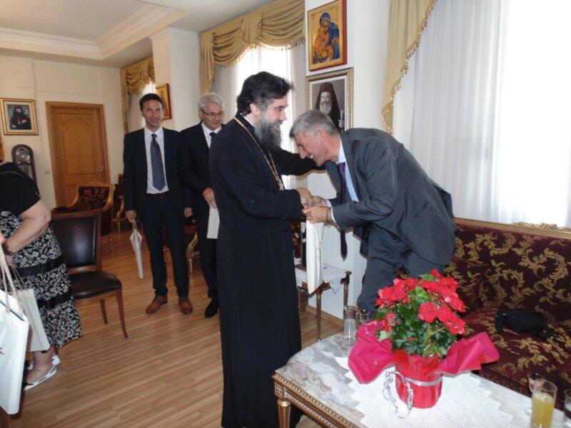Με τον Δήμαρχο της Σερβικής πόλης Νις συναντήθηκε ο Μητροπολίτης Σερρών