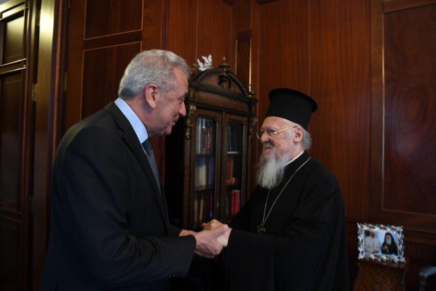 Επίσκεψη του Ευρωπαίου Επιτρόπου Δημητρίου Αβραμόπουλου στο Οικουμενικό Πατριαρχείο 