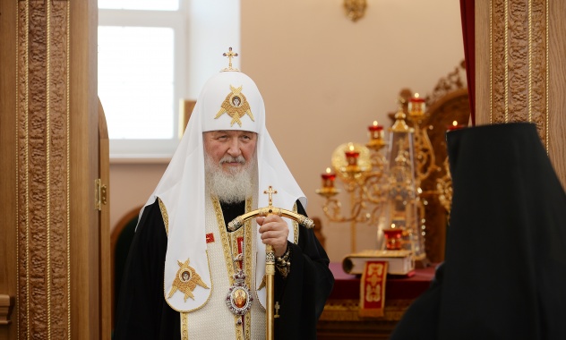 Θυρανοίξια Ναού Οσιομάρτυρος Ελισάβετ από τον Πατριάρχη Κύριλλο στην Μονή Αγίας Ελισάβετ Αλαπάγιεφσκ
