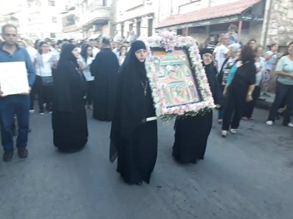 Εορτασμός του Γενέθλιου της Θεοτόκου στη Μονή της Saidnaya στη Συρία