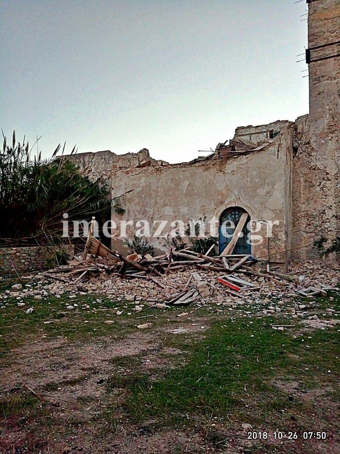 Σεισμός Ζάκυνθος: Σοβαρές ζημιές στη Μονή Στροφάδων