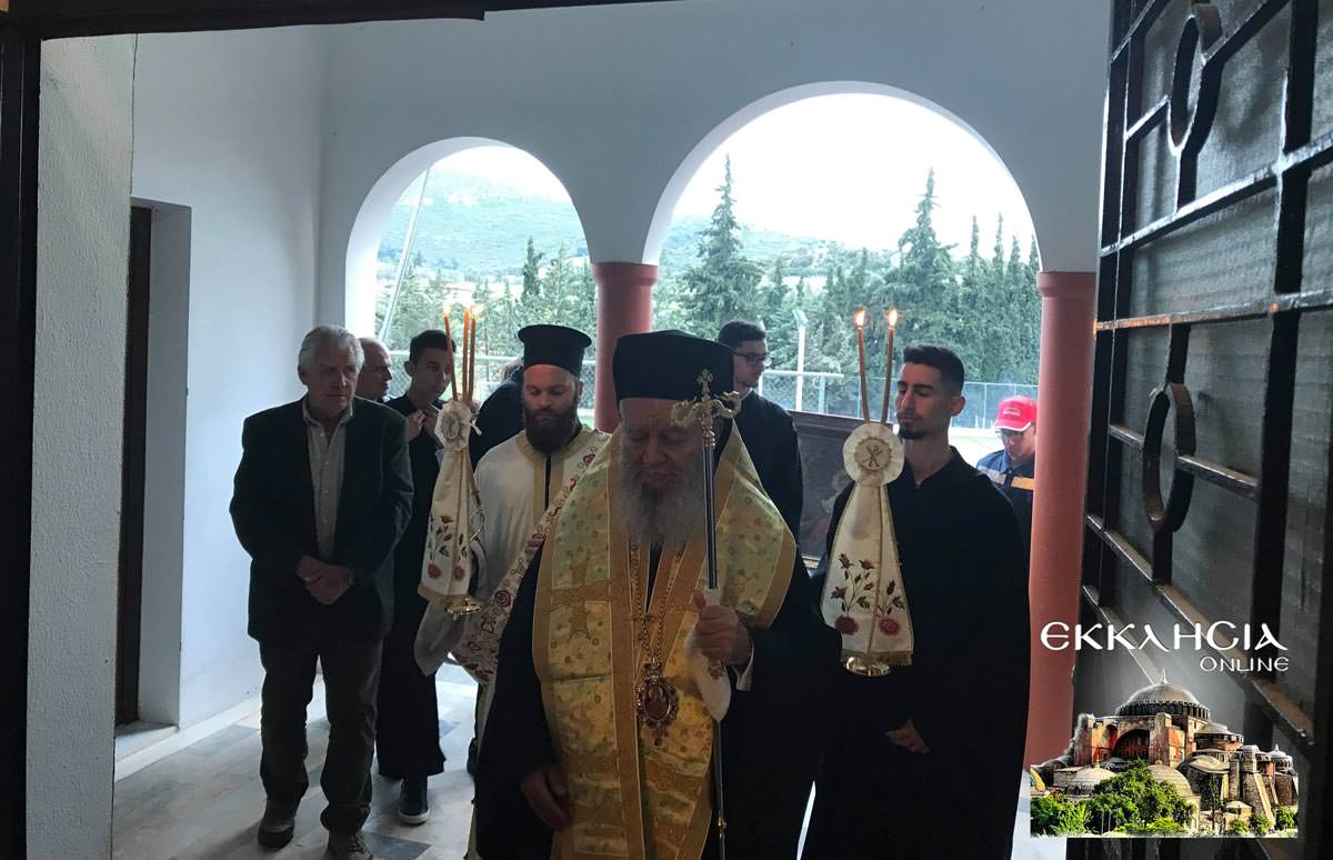 Υποδοχή Θαυματουργής Ιεράς Εικόνας Παναγίας Ντινιούς Εύβοια 2019