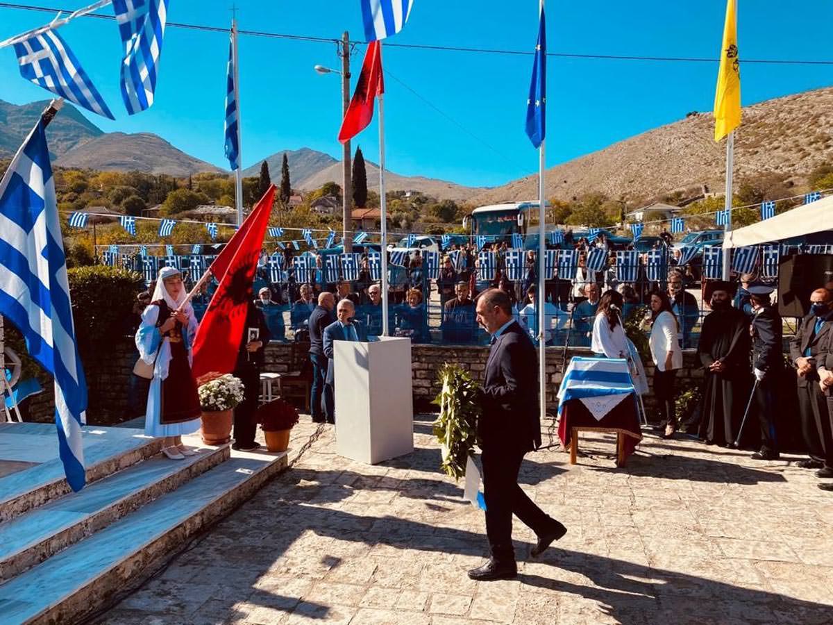 Η Ελληνική Μειονότητα εόρτασε το Έπος του 1940 κατάθεση στεφάνου