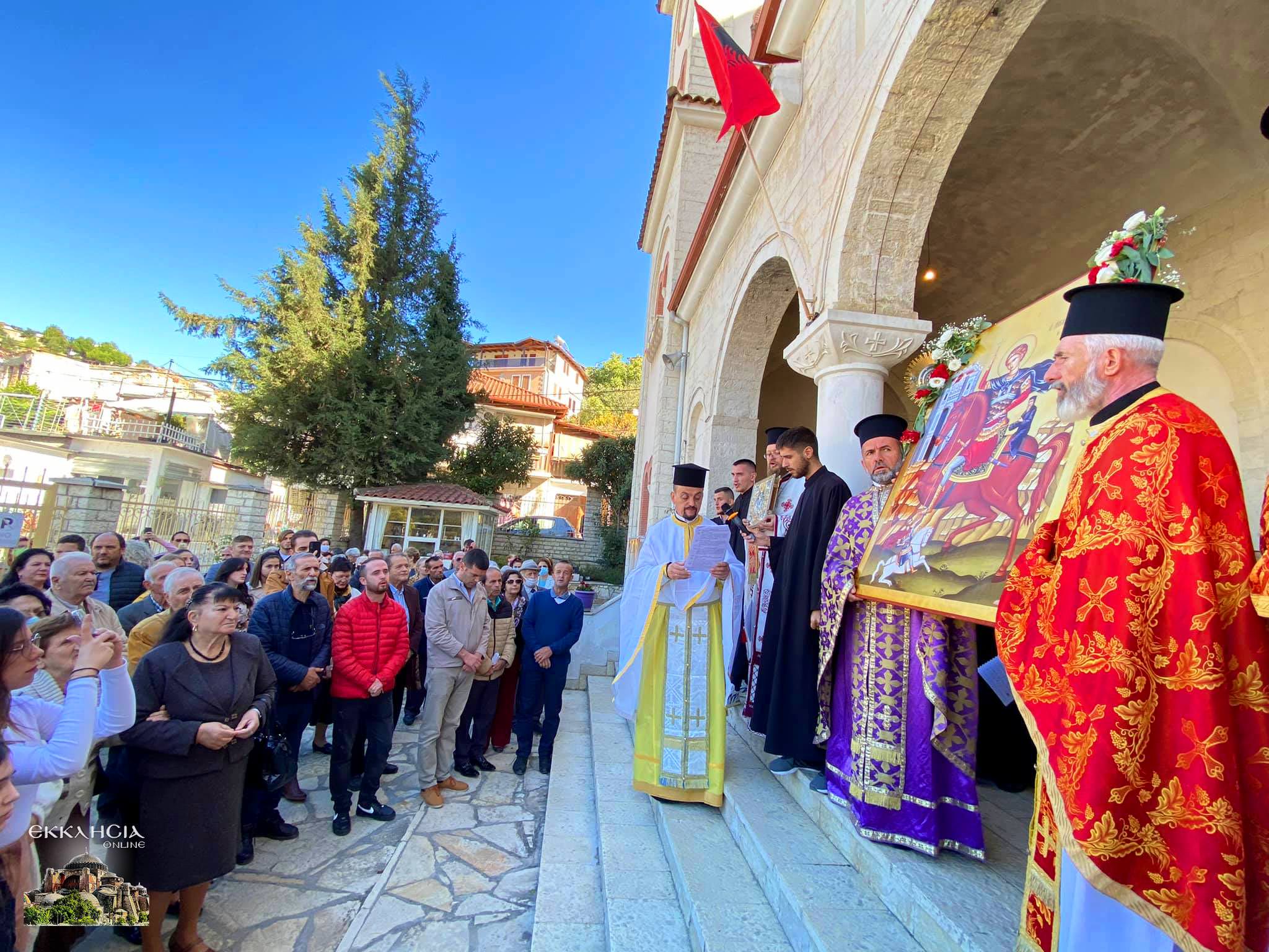 Πανηγυρική Λιτανεία της Εικόνας του Αγίου Δημητρίου στο Μπεράτι Αλβανίας 2021