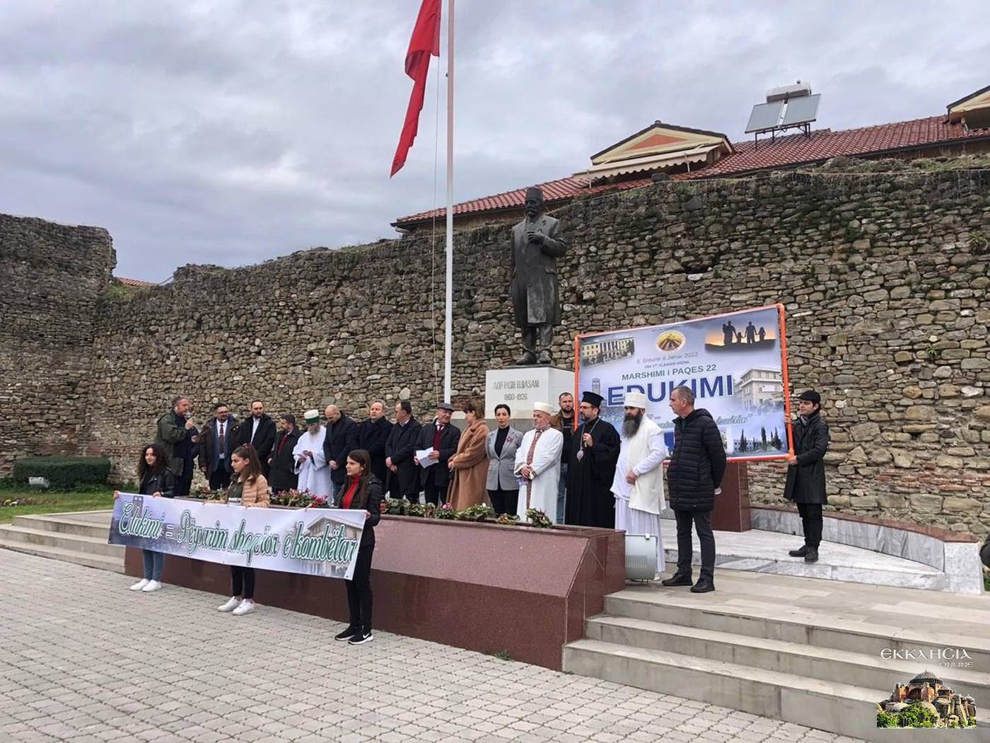 Πορεία θρησκευτικών εκπροσώπων Αλβανία