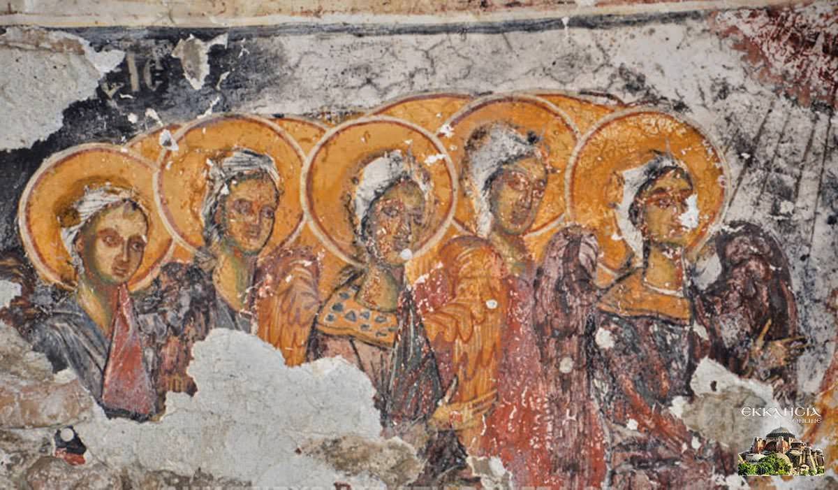 Τοιχογραφία της Αγίας Τριάδος στην Οπάρ της Κορυτσάς