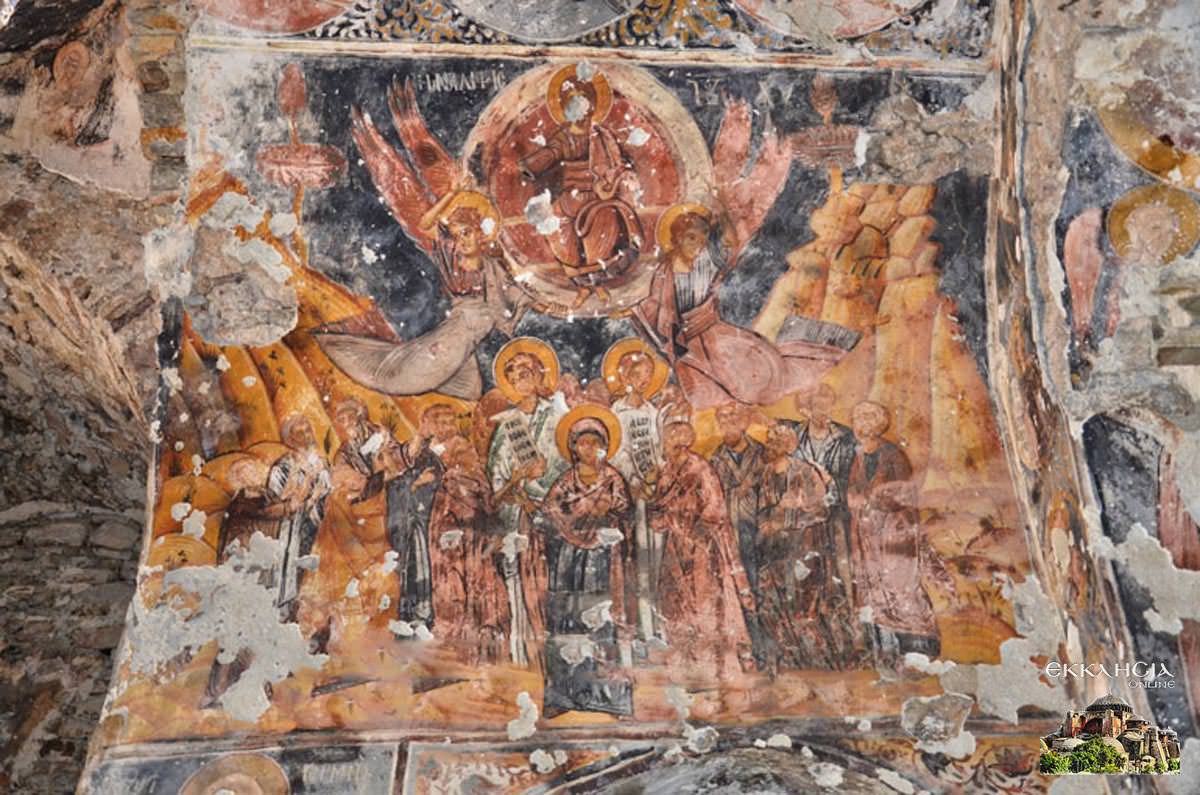 Τοιχογραφία της Αγίας Τριάδος Κορυτσάς