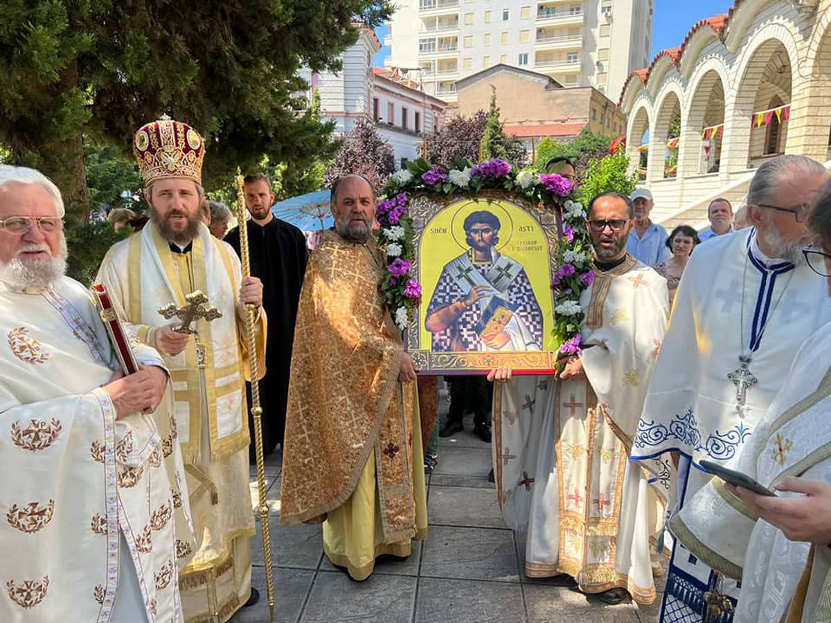 Λιτανεία εικόνας Αγίου Αστείου στο Δυρράχιο Αλβανίας