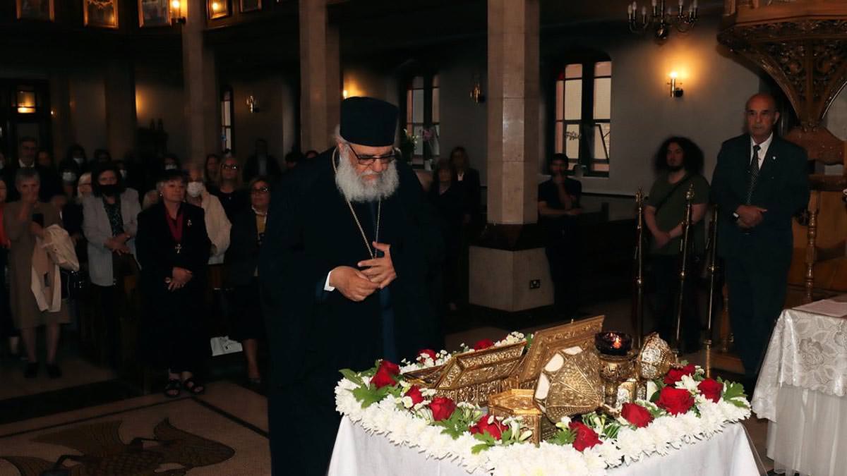 Ιερά Λείψανα Αγρυπνία για την Κατάθεση της Τιμίας Εσθήτος της Υπεραγίας Θεοτόκου Λονδίνο 2022