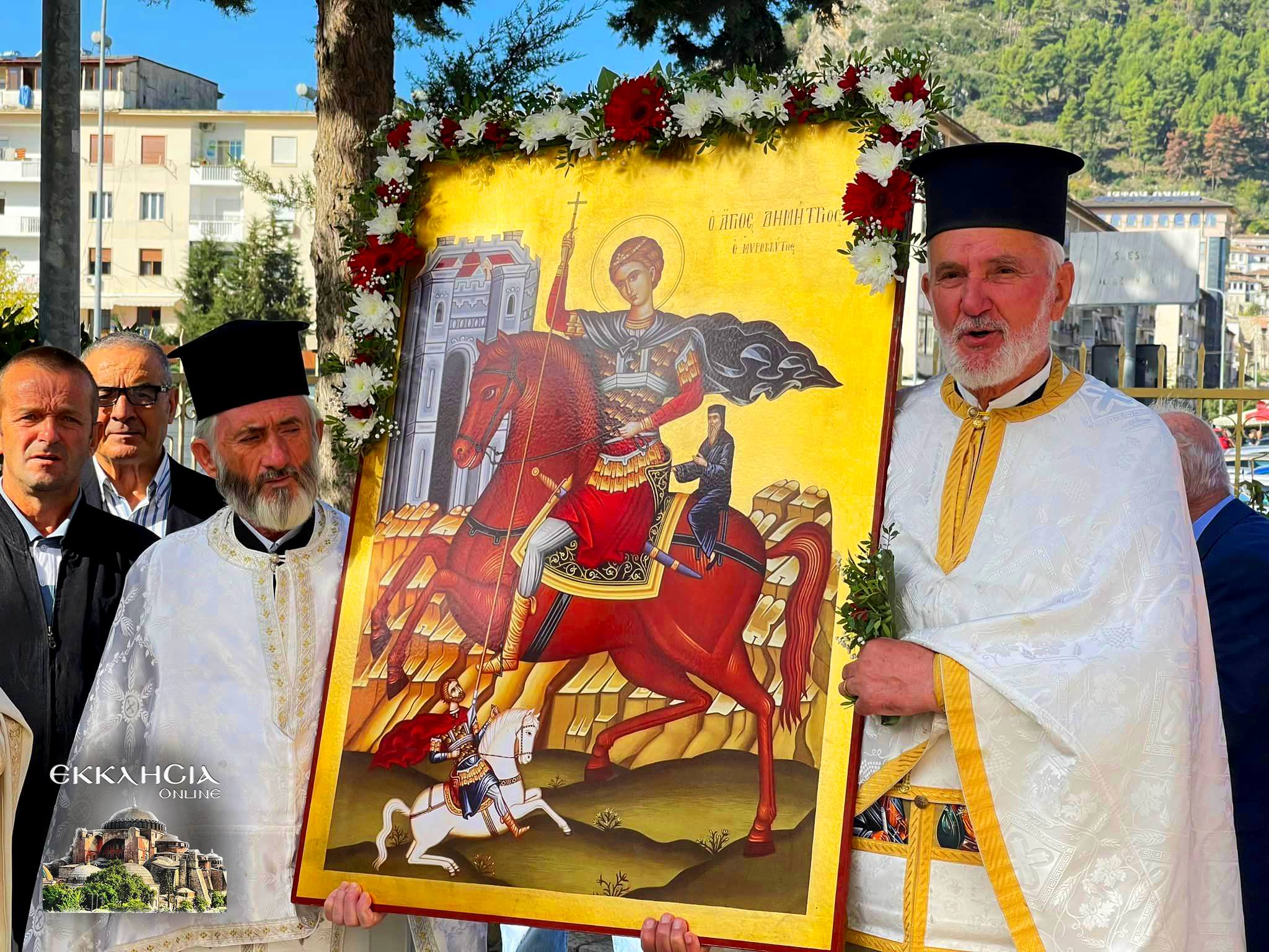 Με λιτανεία εορτάστηκε ο Άγιος Δημήτριος στην Αλβανία 2022