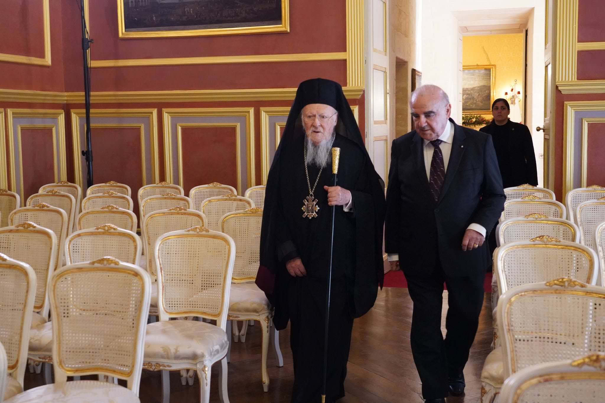 Οικουμενικός Πατριάρχης Βαρθολομαίος Πρόεδρος της Μάλτας