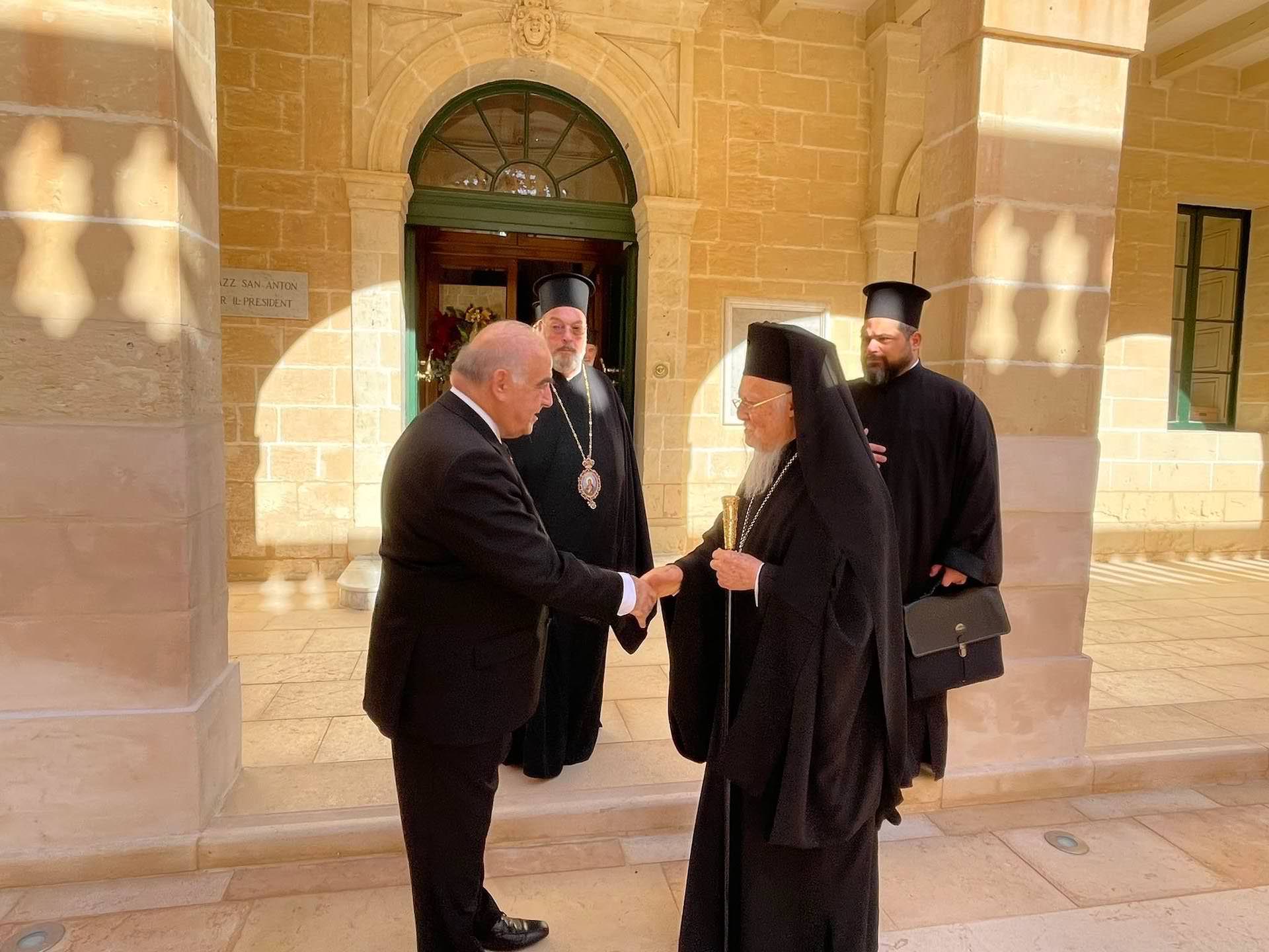 Οικουμενικός Πατριάρχης Βαρθολομαίος Πρόεδρος Μάλτας