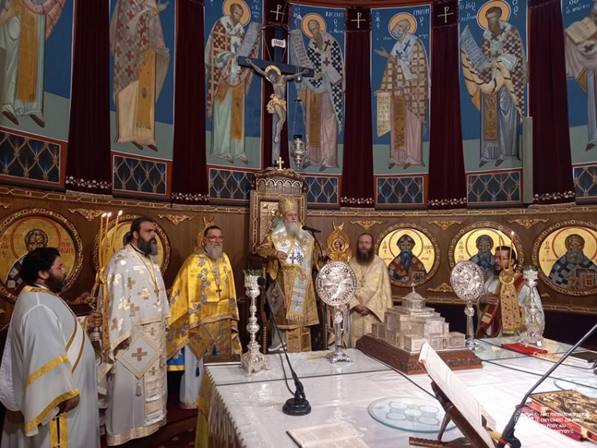 Τον Άγιο Τιμόθεο τίμησε ο Σεβασμιώτατος Μητροπολίτης Κορίνθου κ. Διονύσιος στον Καθεδρικό Ναό