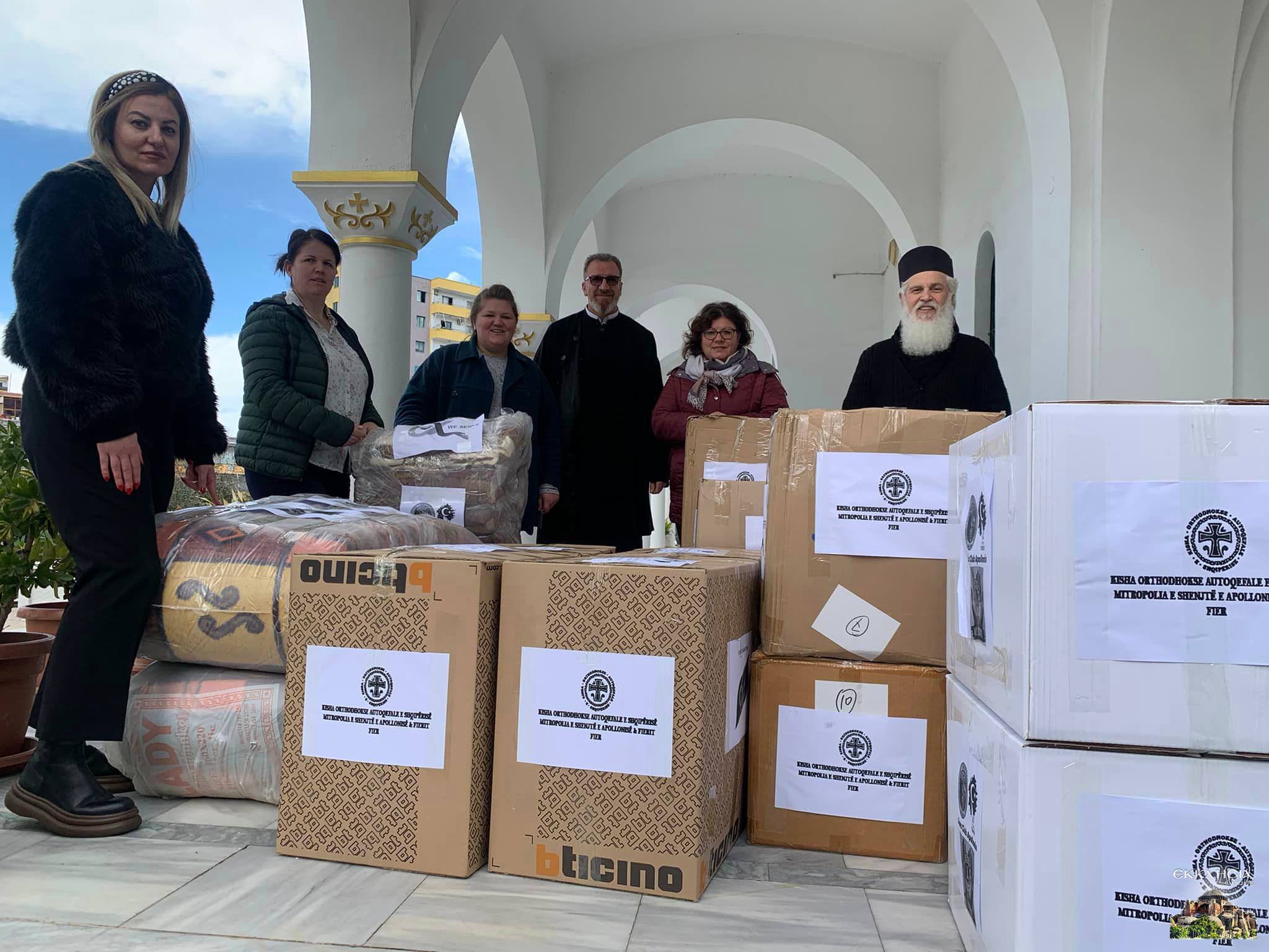 Ανθρωπιστική βοήθεια και από την Εκκλησία της Αλβανίας