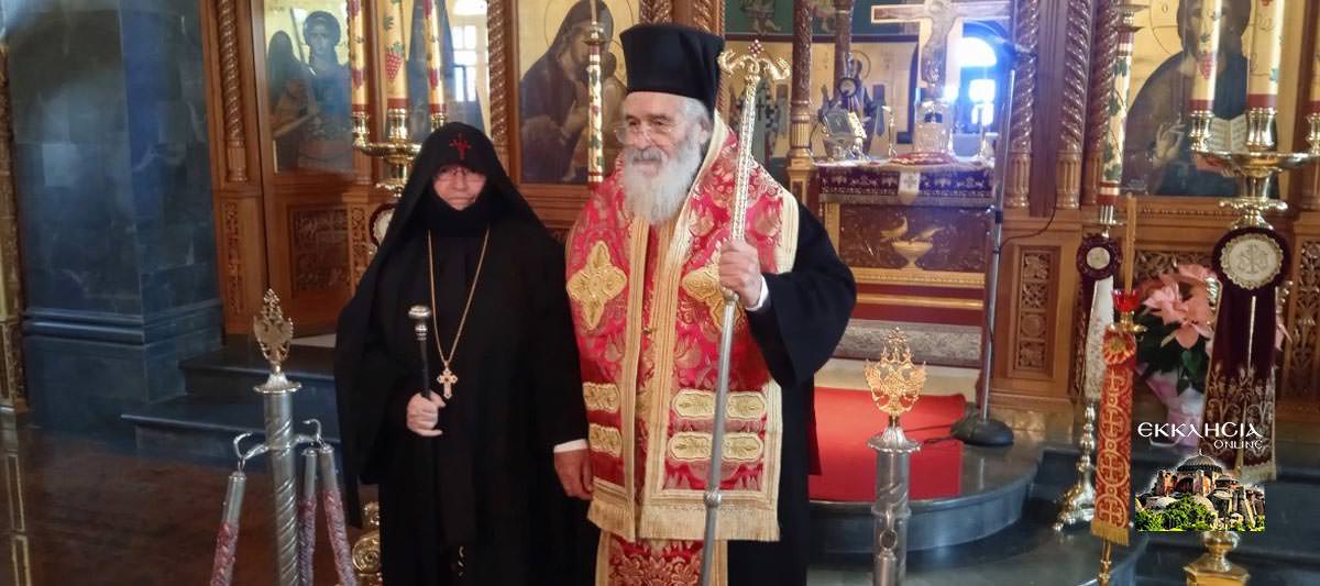 Ενθρόνιση της νέας Ηγουμένης της Ιεράς Μονής Αγίων Πάντων στην Κάλυμνο