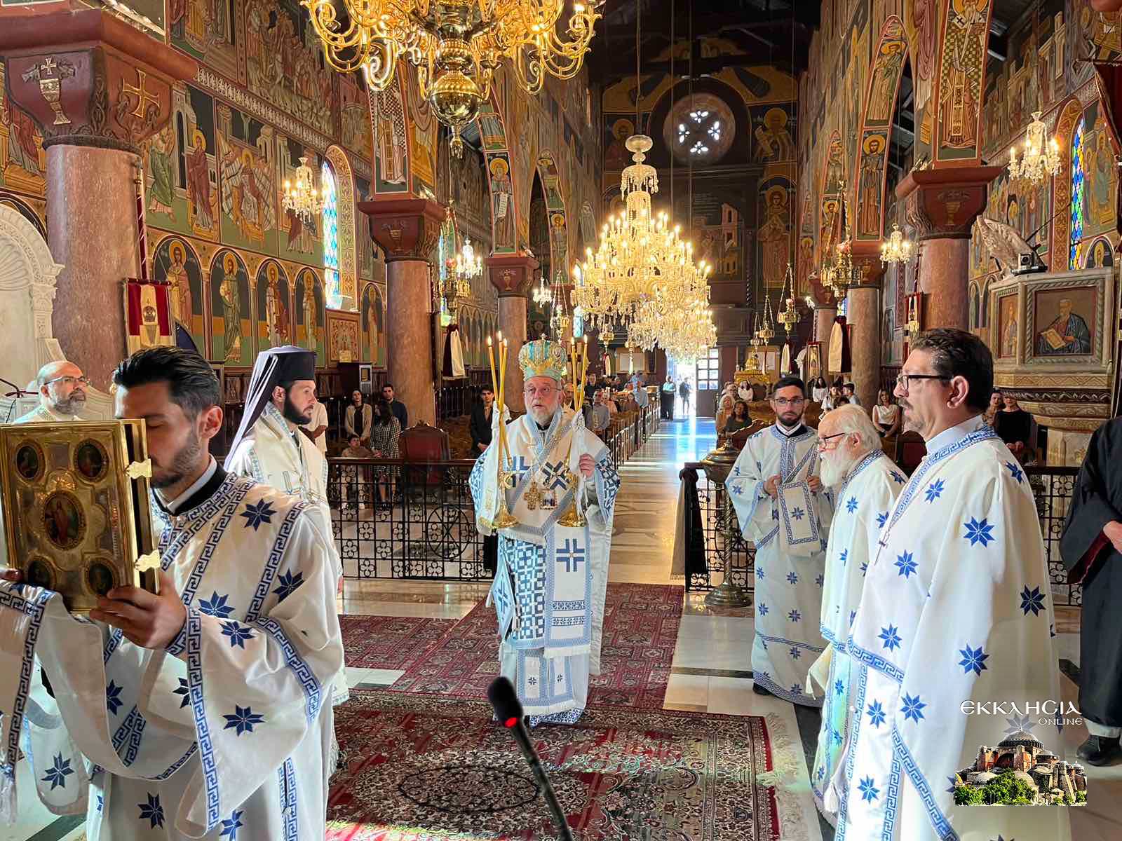 Μεγάλη Δεσποτική Γιορτή της Αγίας Πεντηκοστής στον Καθεδρικό Ιερό Ναό Ευαγγελισμού της Θεοτόκου Ρόδου