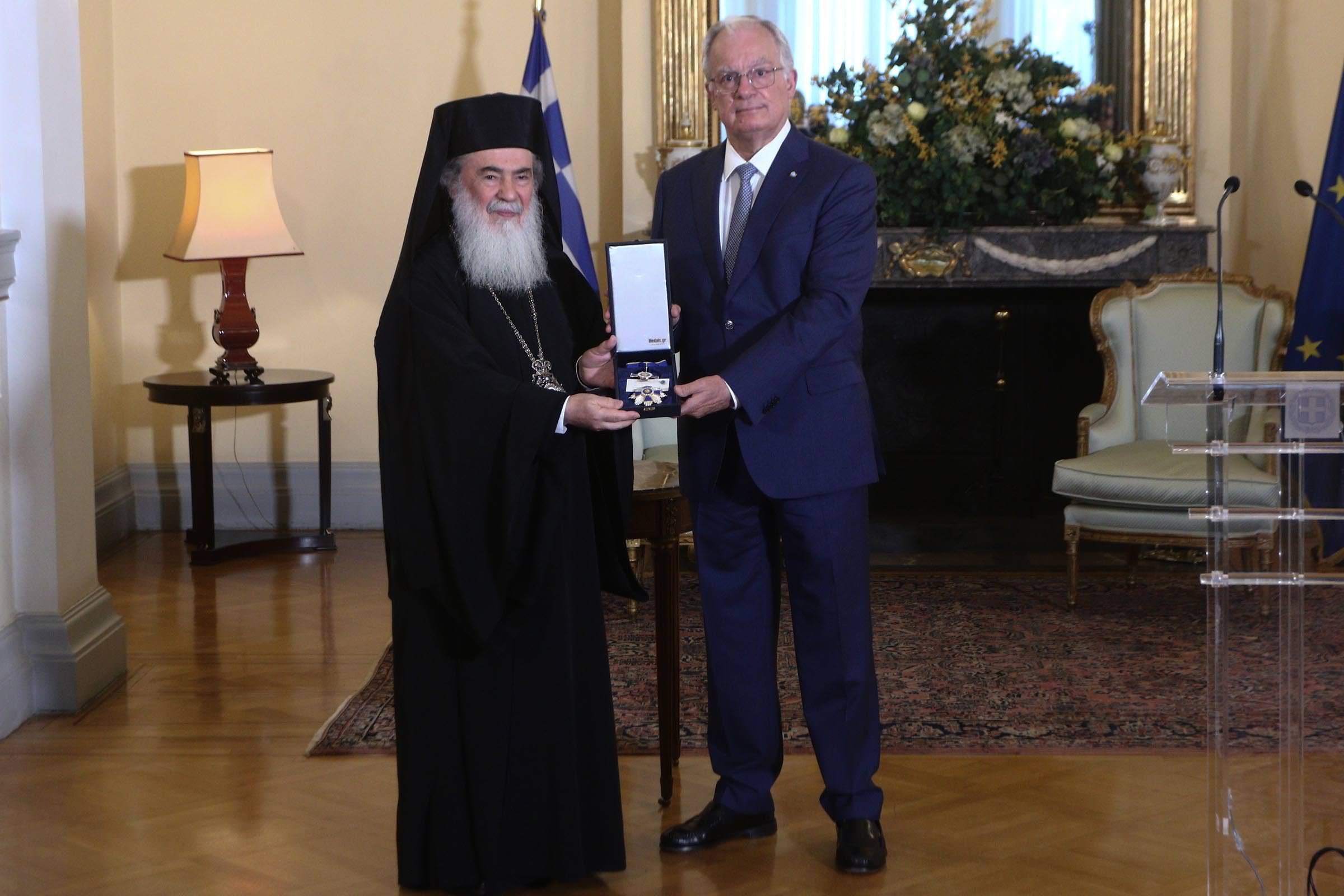 Συνάντηση Πατριάρχη Ιεροσολύμων με τον ΠτΔ