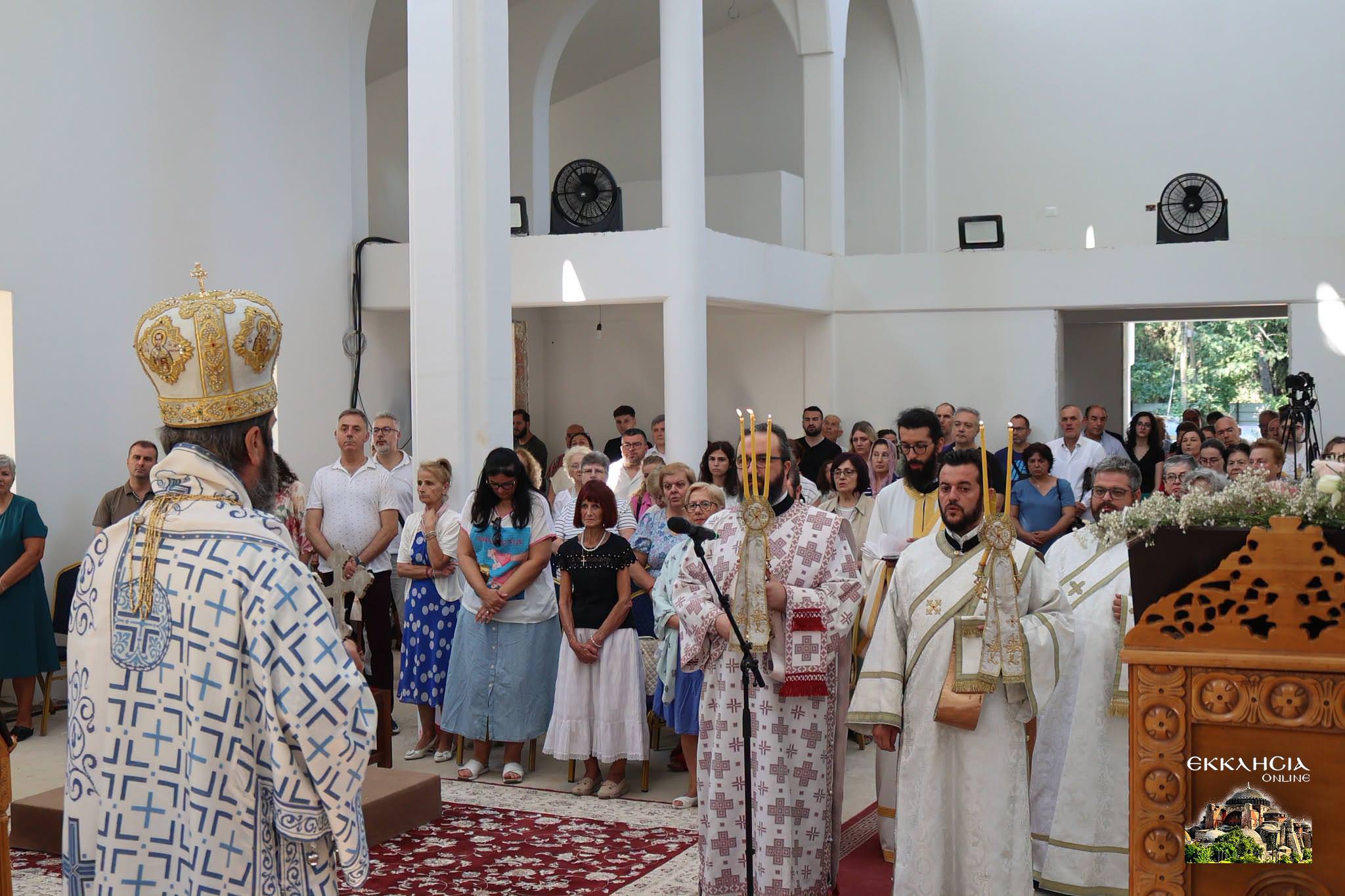 Εορτή στον νεοαναγειρόμενο ναό του Αγίου Προκοπίου στα Τίρανα