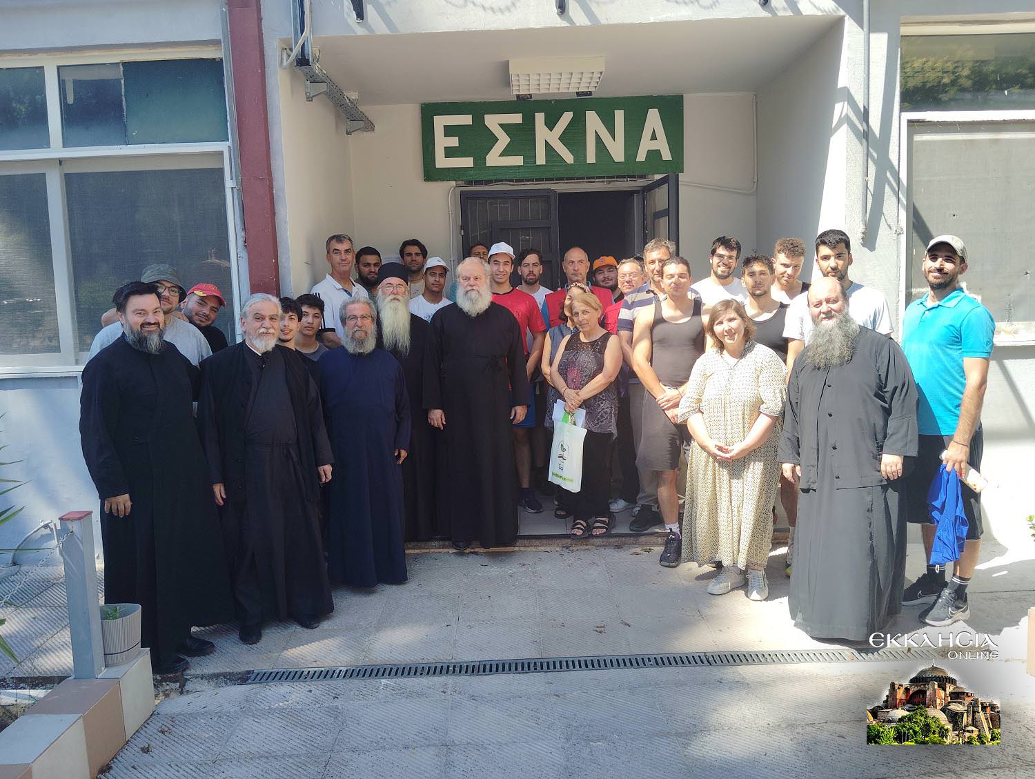 Αγώνας μπάσκετ νέων της Αρχιεπισκοπής Αθηνών με νέους του Σωφρονιστικού Καταστήματος Αυλώνα